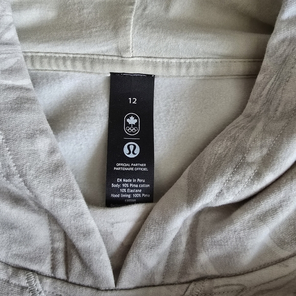 Lululemon All Yours Cropped Hoodie COC Logo size 12 - Picture 14 of 14
